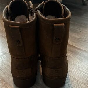 UGG Dark Brown Leather Boots